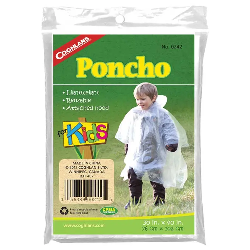 Coghlan's Youth Clear Rain Poncho 1