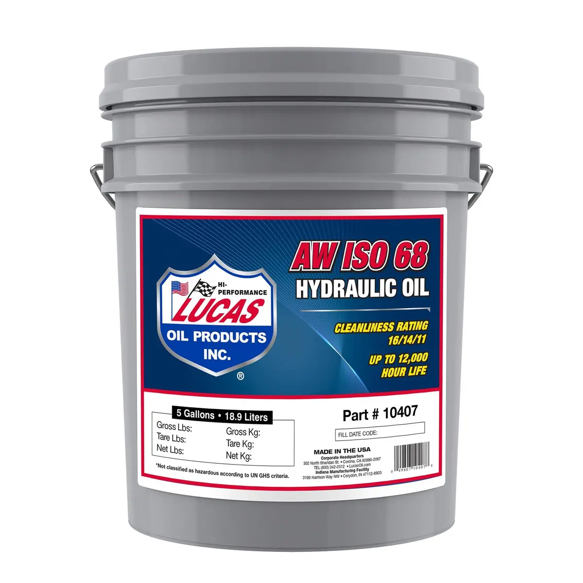 10407 Aw-68 Hydraulic Oil 5Gal 1