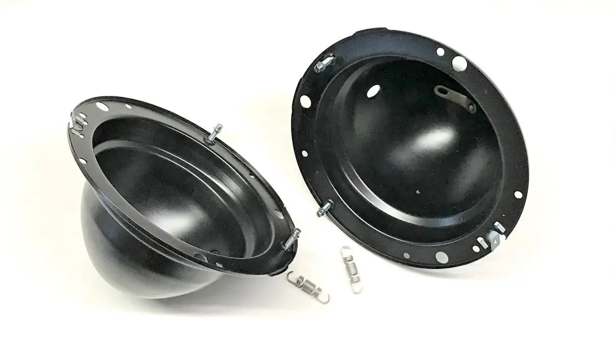Mgb Headlight Buckets, Set Of 2, (With Adjusters) 1