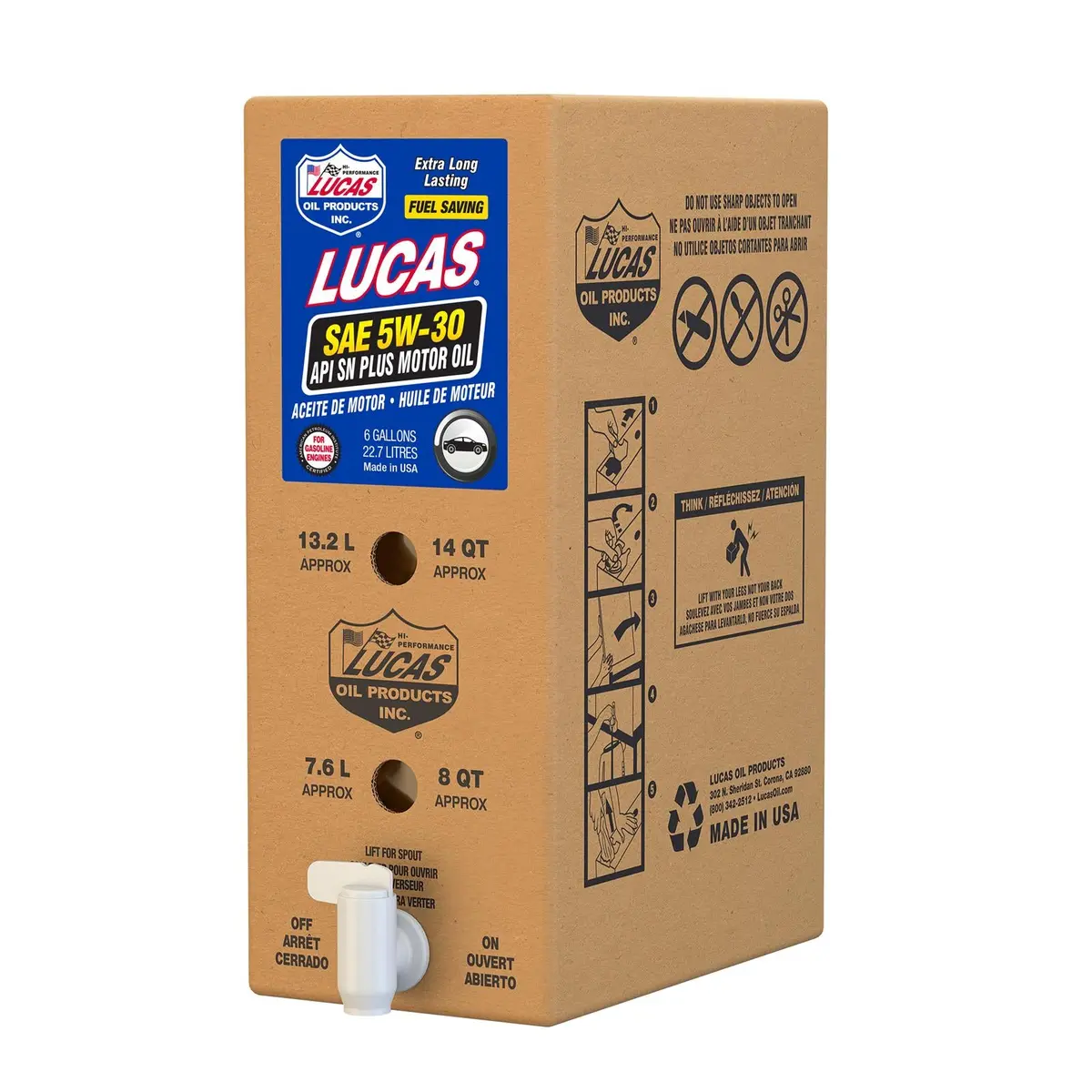 18010 Sae 5W30 Motor Oil 6 Gallon Box 1