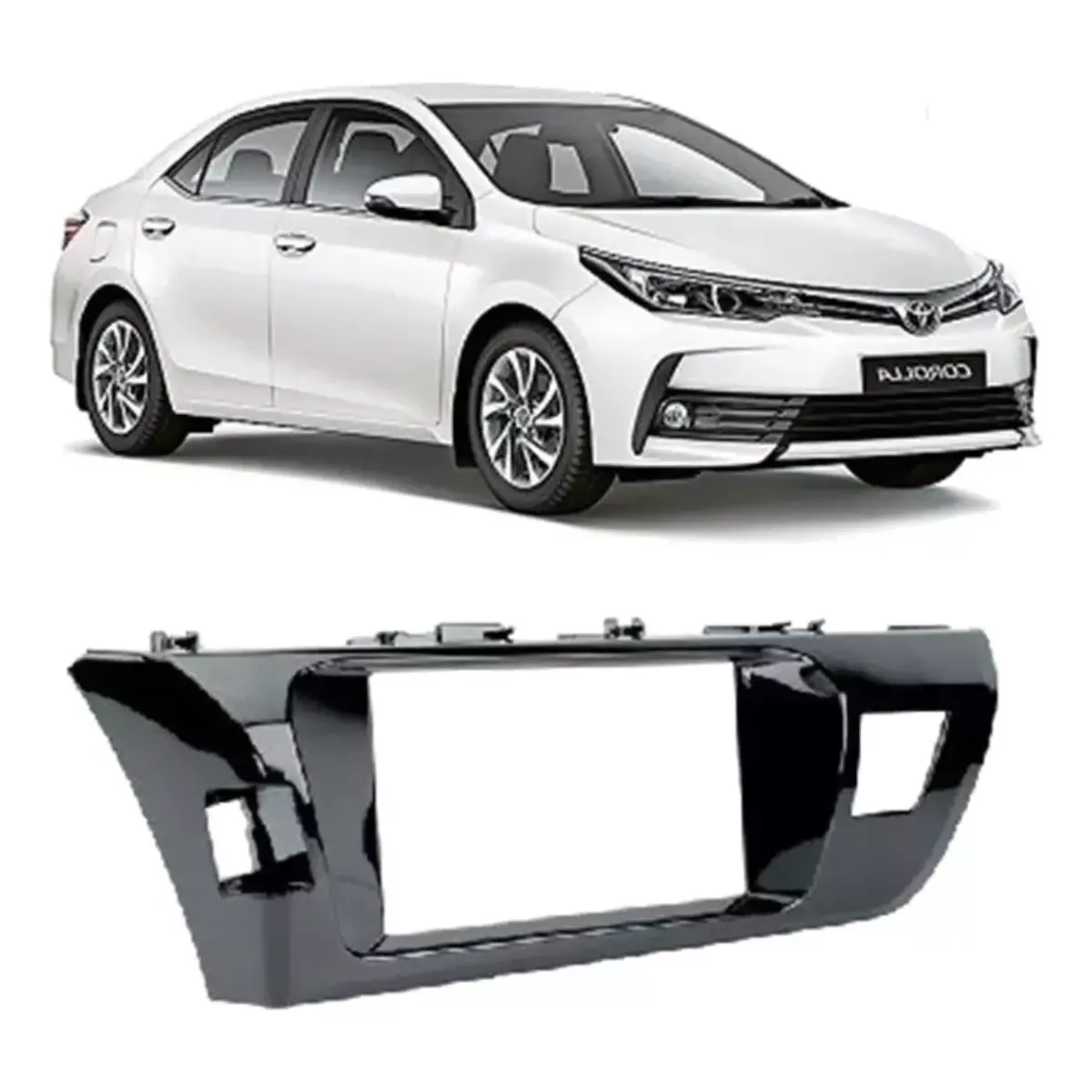 10 Inch Dash Fascia With Harness - Toyota Corolla 2014-2017 1