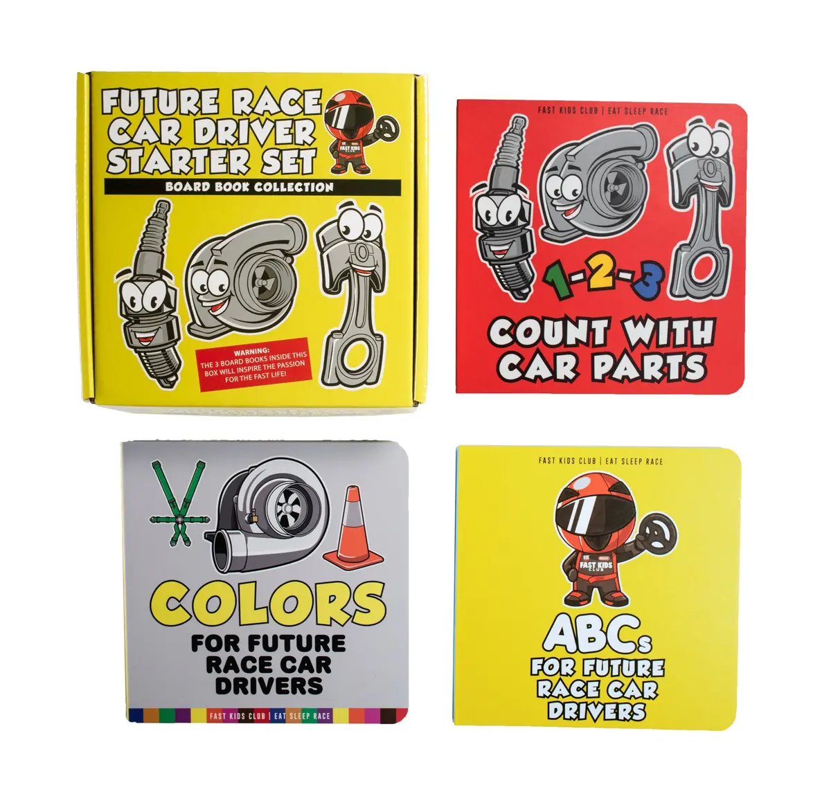 Future Race Car Driver Books | Box Set Of 3 - Eat Race Sleep *Free Sticker Included 1