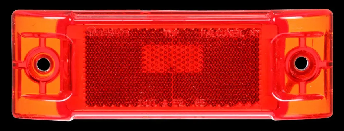 21002R Red Rectangular, 1 Bulb, Marker Clearance Light 1