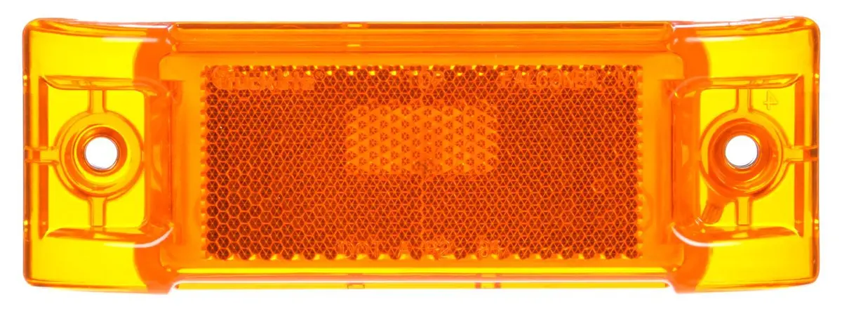 21002Y Amber Rectangular, 1 Bulb, Marker Clearance Light 1
