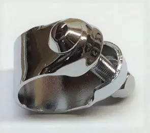 Steering Clamp With Bolt, Nut & Washer, Chrome 1