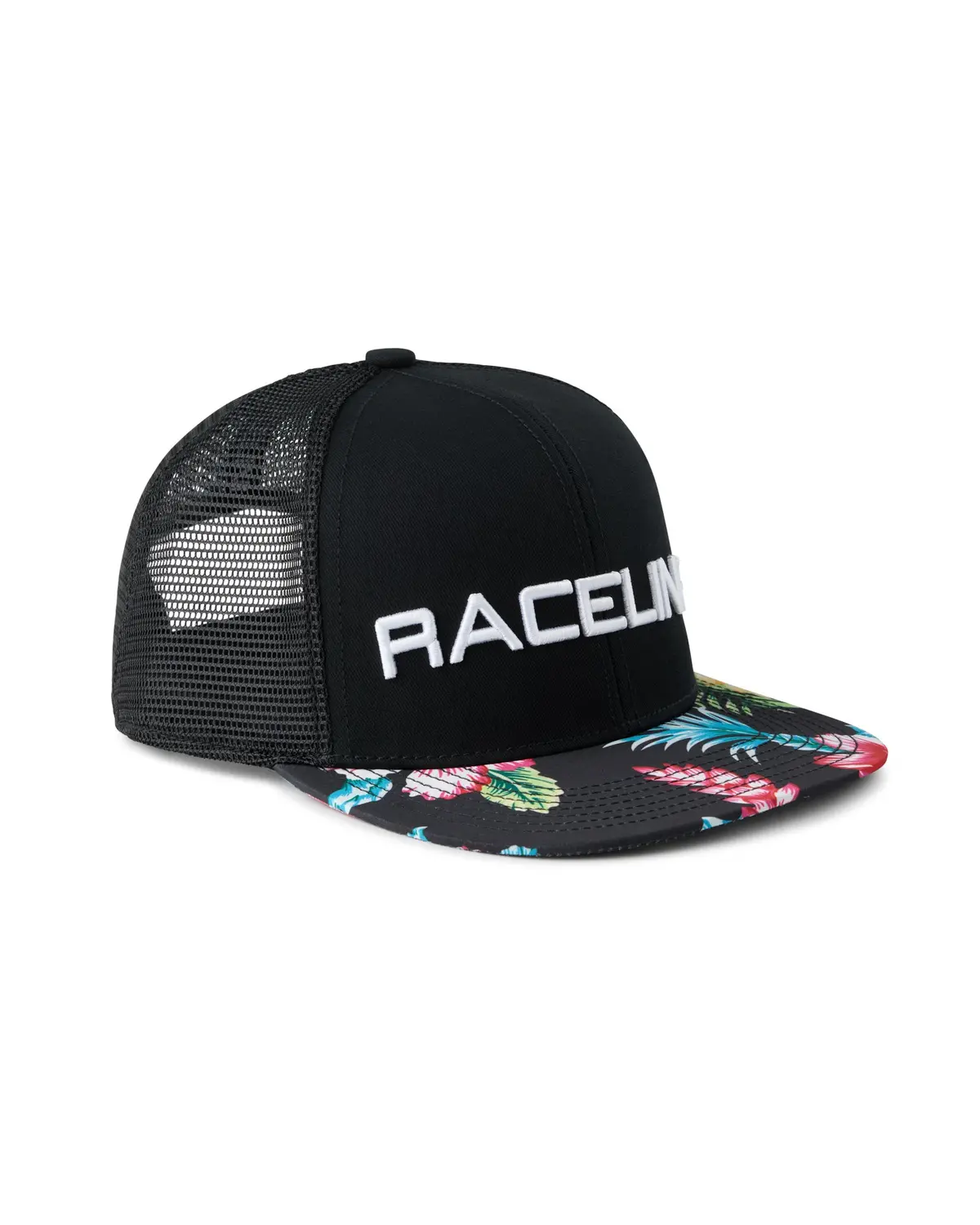 Floral Mesh Snapback Hat 1