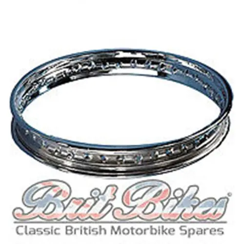 Wm2x19x40 Polished Wheel Rim Bsa A65 A75 Rocket 3 Triumph Tr6 T120 T150 37-3818 2
