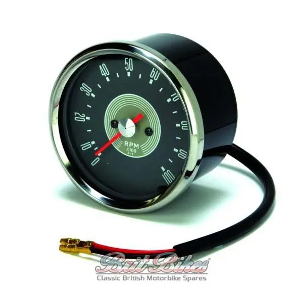 Quality Tachometer Gauge Grey Face - Triumph Bsa Norton 60-2396 1