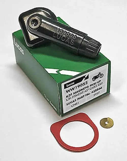 Genuine Lucas Magneto Pick Up For K2f And Kvf Magnetos Left 45 Degree 458866 2