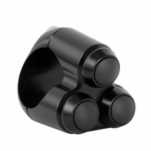 Motone Triple Micro Switch Motorbike Button Housing - 22Mm 7/8" Handlebar Black 1
