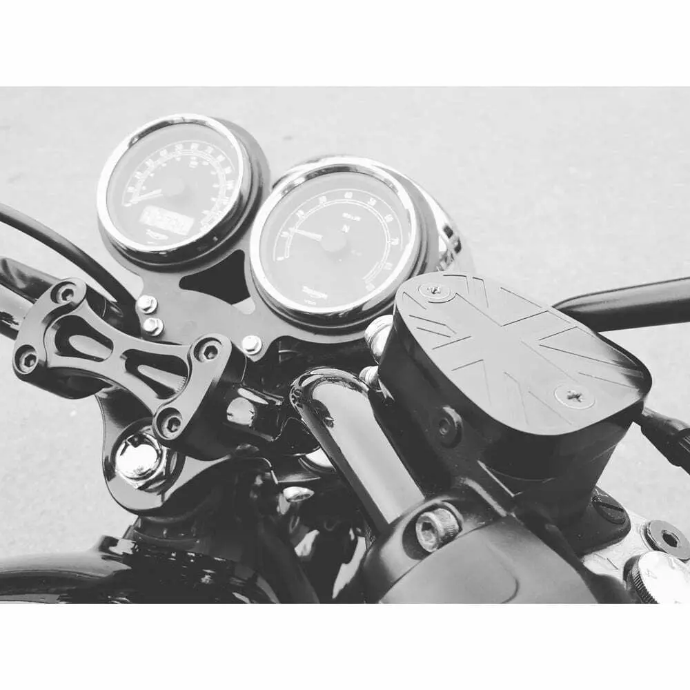 Motone Triumph Bonneville Lay Flat Dash Gauge - Speedo Tacho Clock Mount Bracket 2