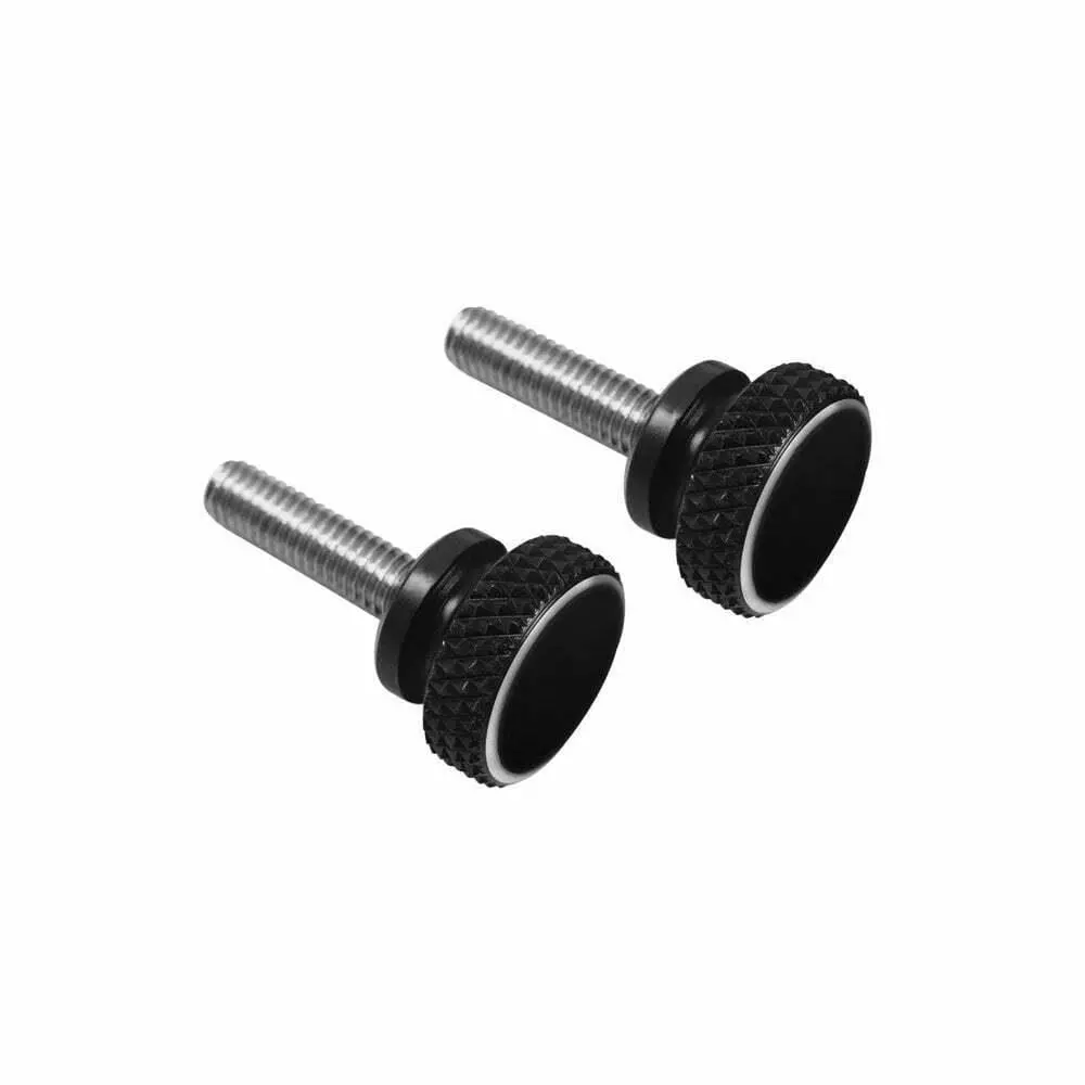 Motone Quick Release Triumph Thruxton Seat Cowl Bolts - Black 1