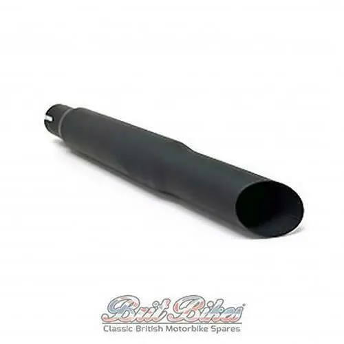 Universal Black 15" Slash Cut Motorbike Exhaust Silencer - Cafe Racer Custom 2