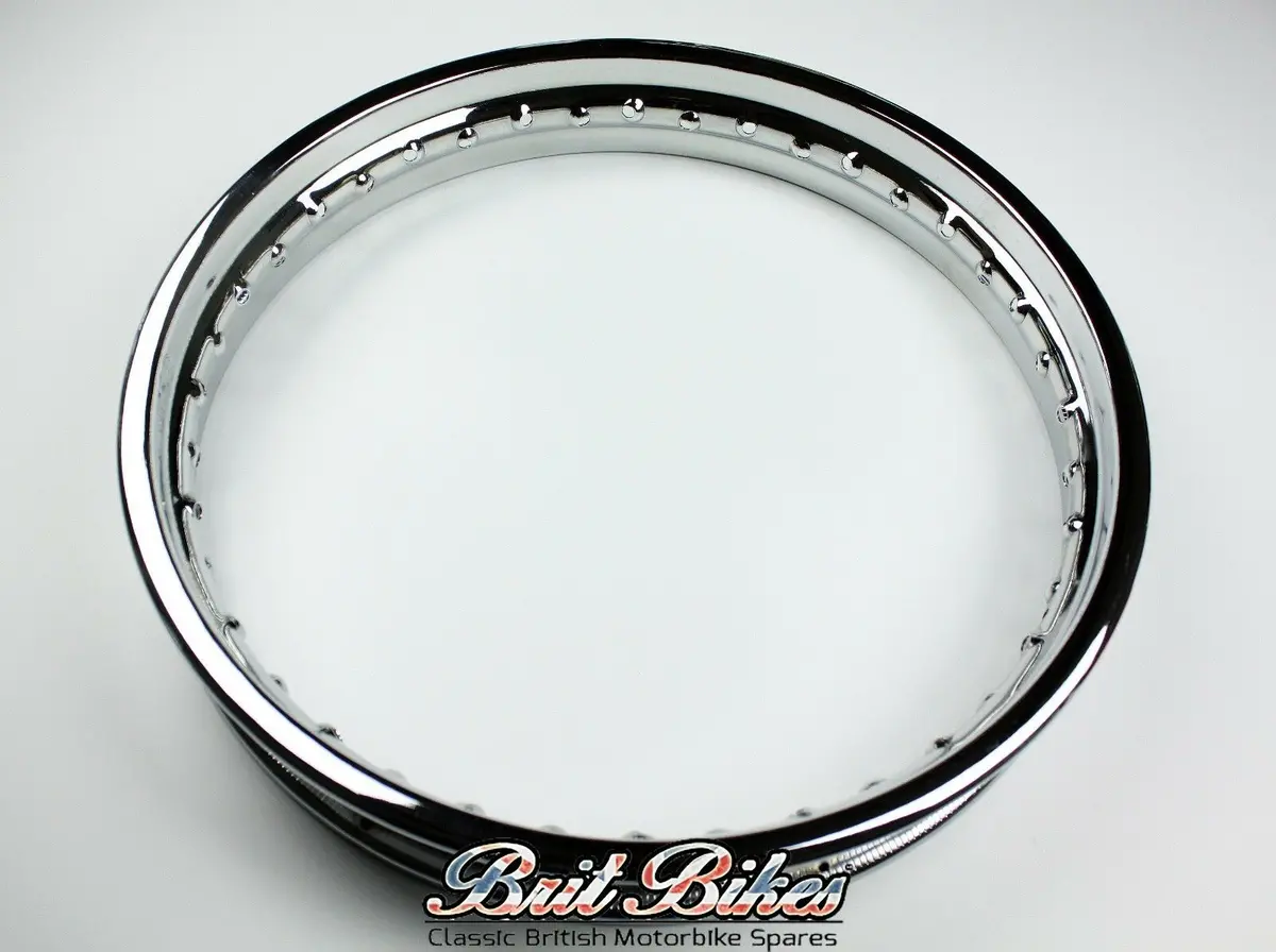 Genuine Jones Chrome Wheel Rim - Bsa B31 B32 B33 Rear Wm2 X 19 X 40 - 67-6005 1