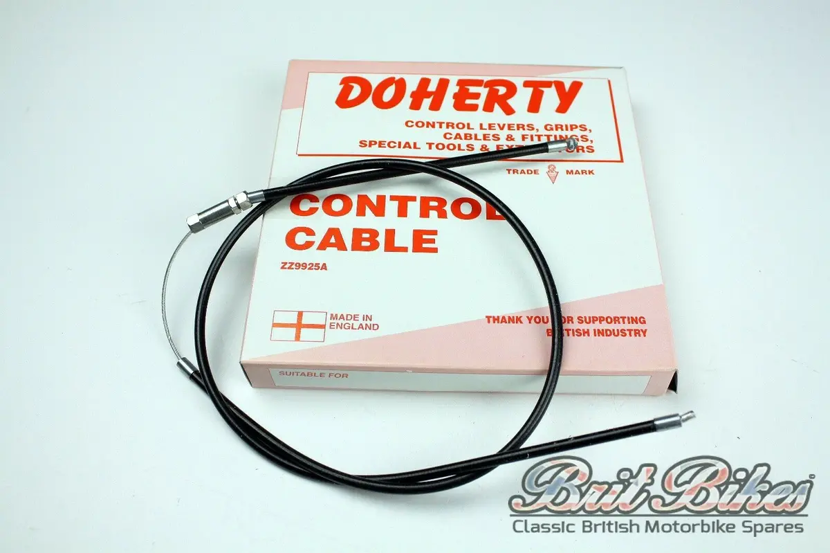 Genuine Doherty Long Air Choke Cable For Triumph 500 Twin T100r/T Etc - 60-1821 1