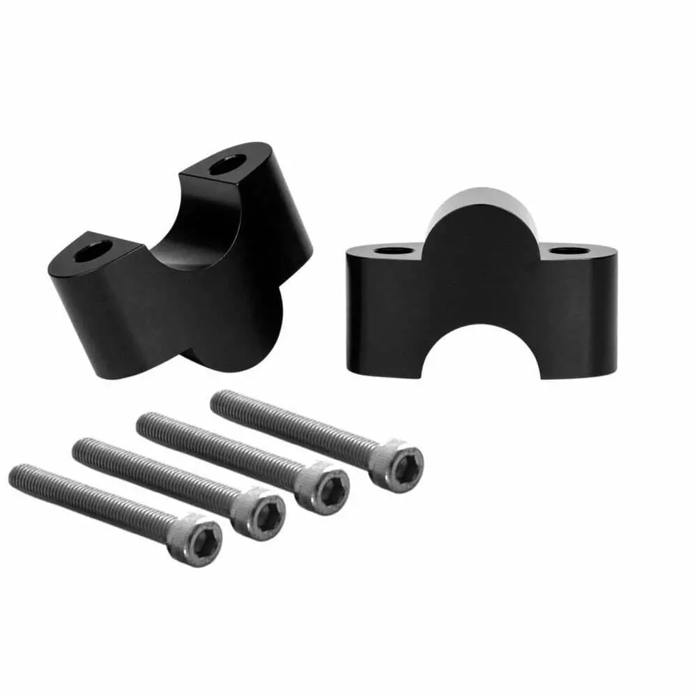 Motone Triumph Bonneville Handlebar Riser Inserts 1" Rise - For 1" Bars - Black 1