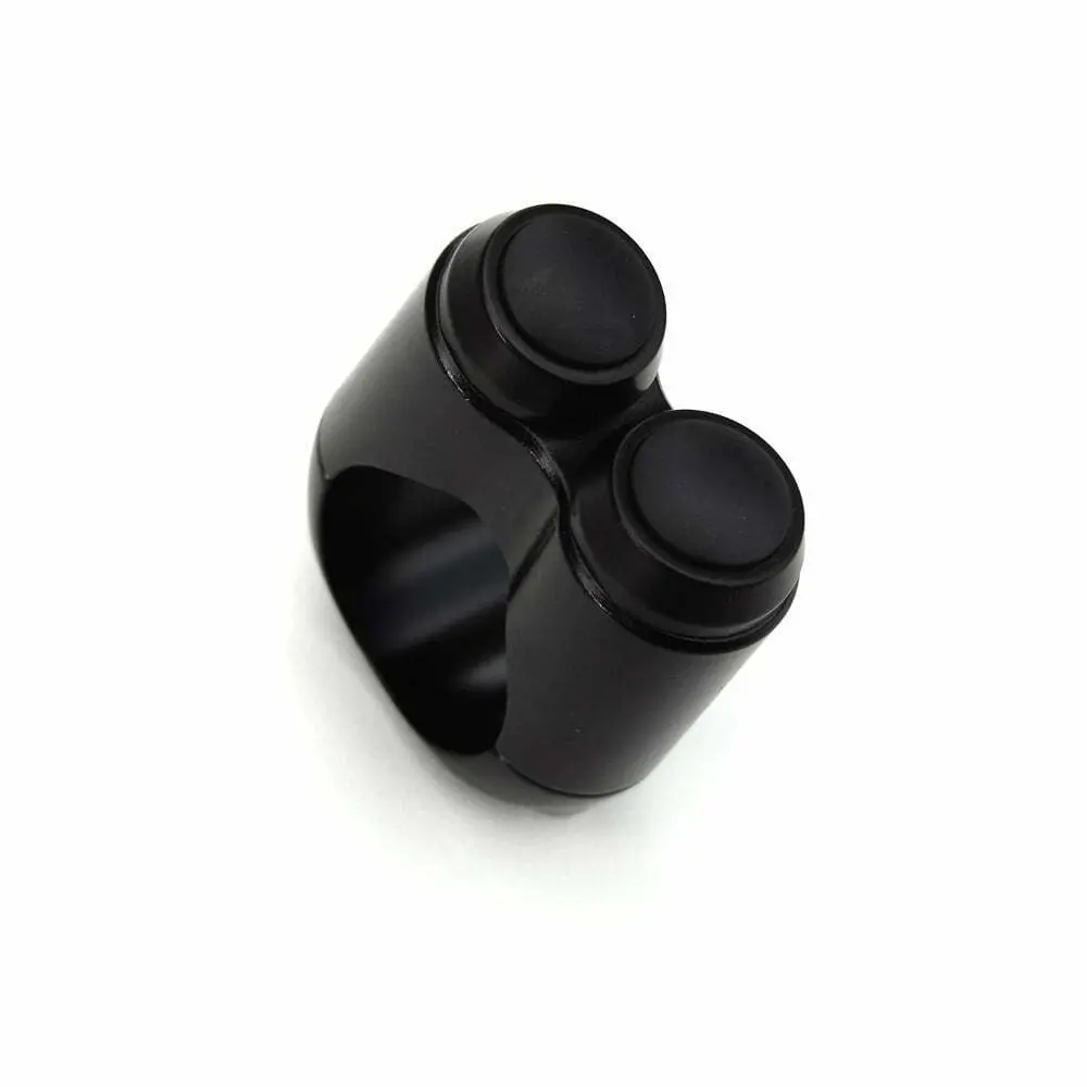 Motone Dual Micro Switch Button Motorbike - 22Mm 7/8" Handlebar - Black Custom 1