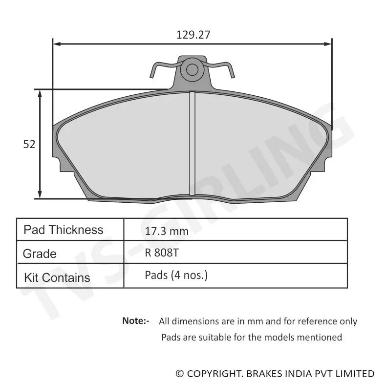 Tvs Apache Brake Pad Tml Sumo Gold Bsiv 29932532 1