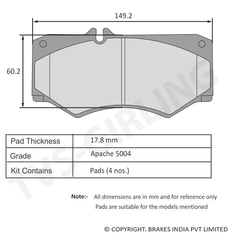 Tvs Apache Brake Pad Force Traveller 29932546 1