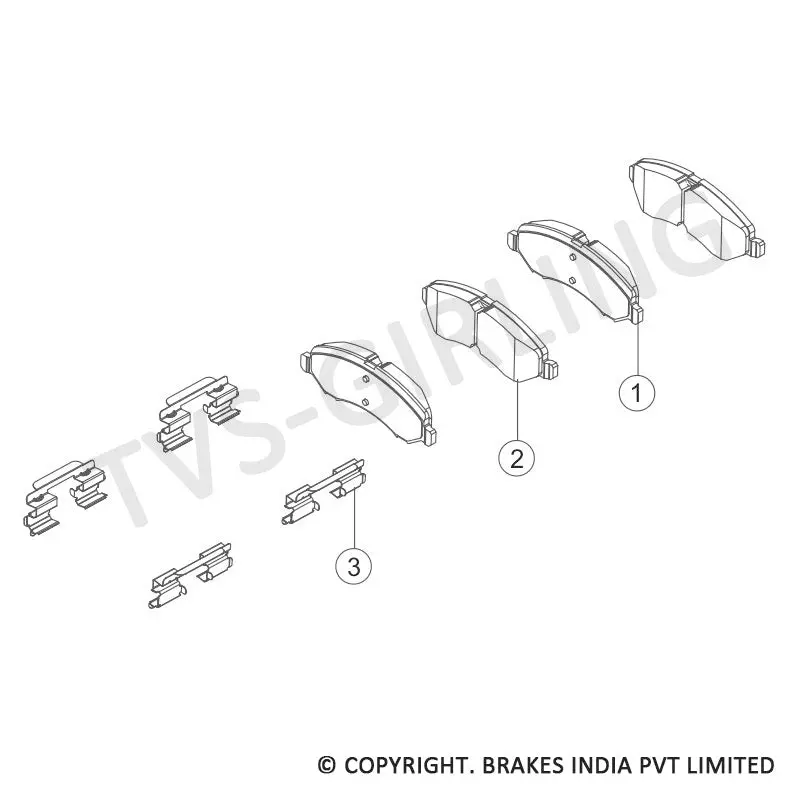 Tvs Apache Brake Pad Tiago / Tigor 29932931 1