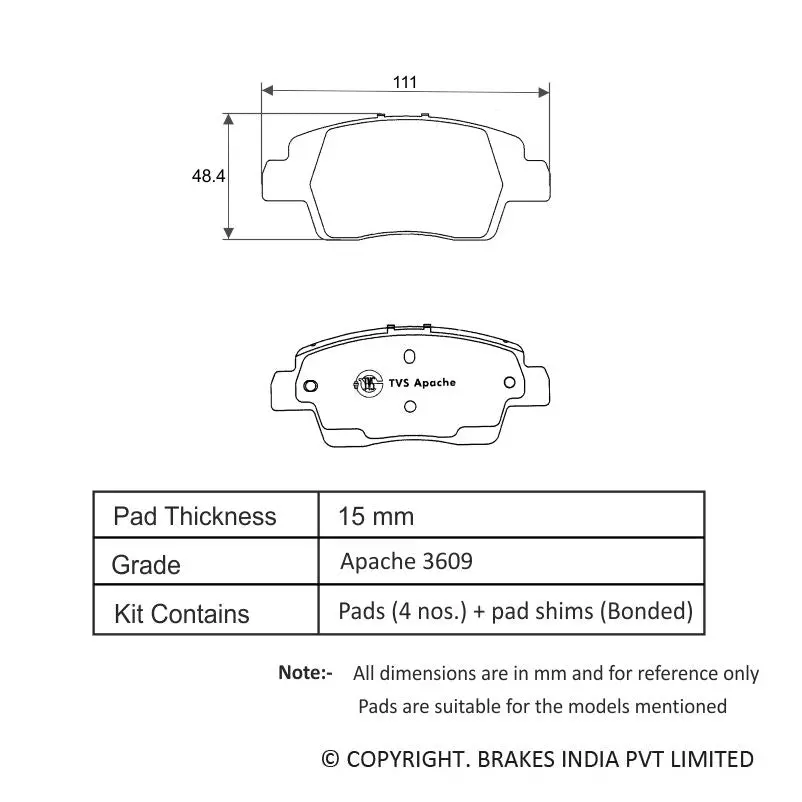 Nissan Magnite Renault Kiger Brake Pads - Premium Quality |29933526 1