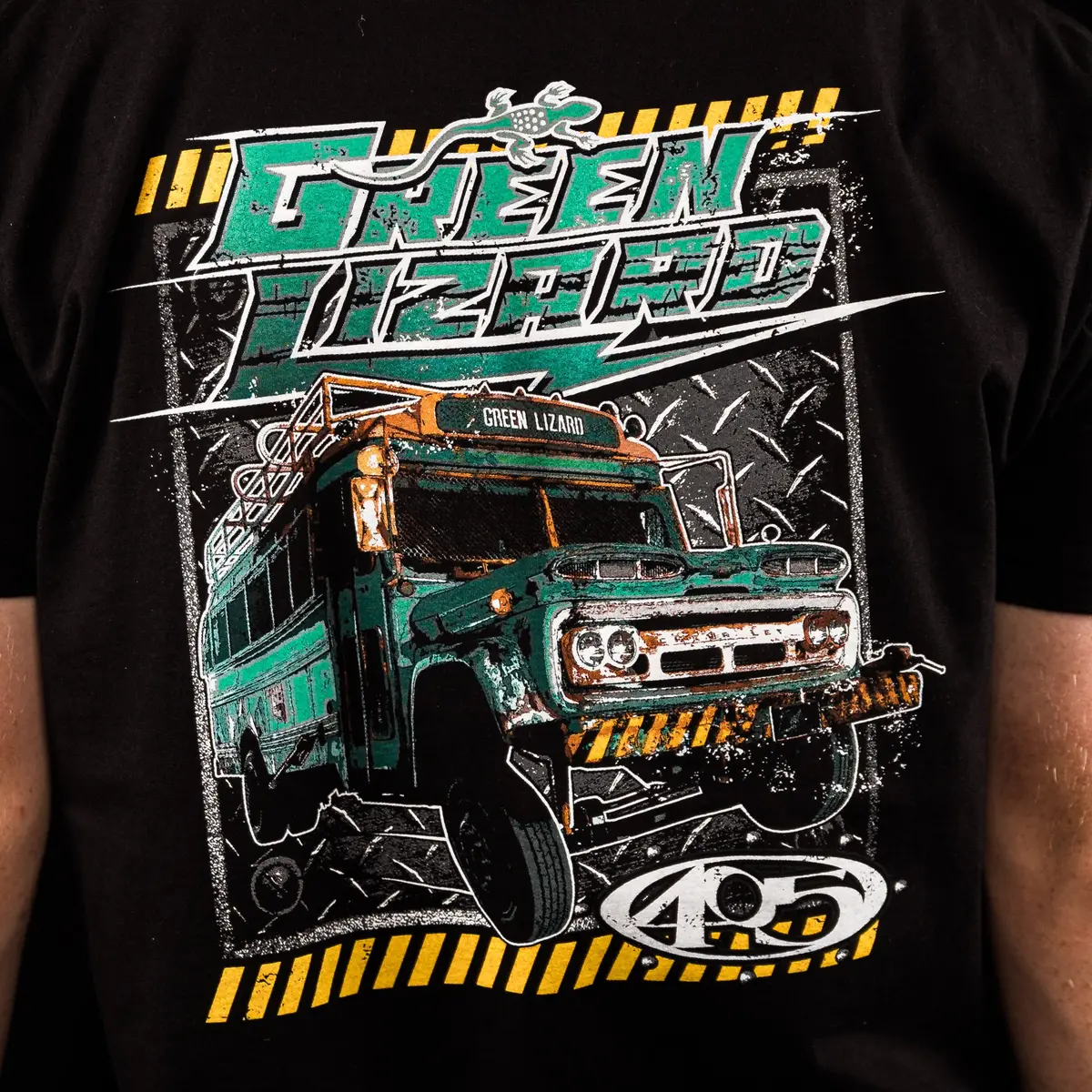 Green Lizard Prison Bus - Tshirt 2
