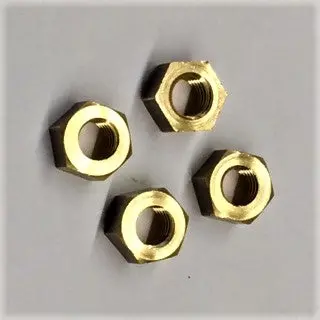 Nuts For Stud, Set Of 4, Whitworth Head/Metric Thread, Tf Carbs 1
