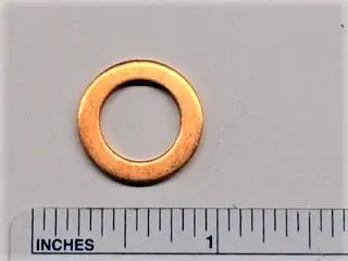 Large Copper Sealing Washer, T-Type Brakes, Mgb Brakes/Clutch 1