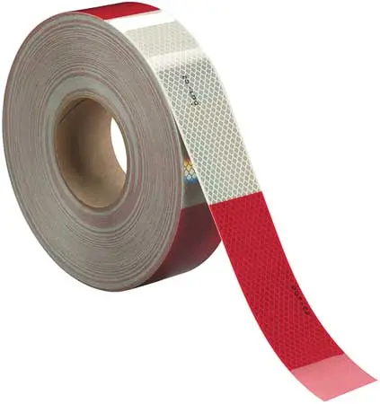 3M983-32 Reflective Tape Roll 11" Red / 7" White 1