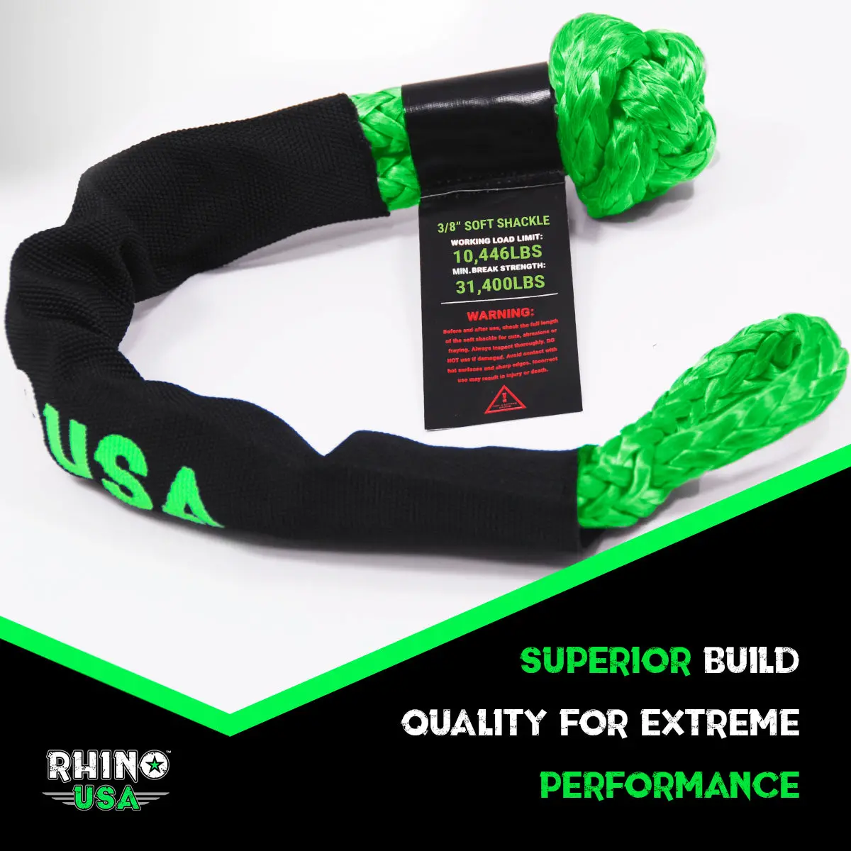 3/8" Synthetic Soft Shackles 12