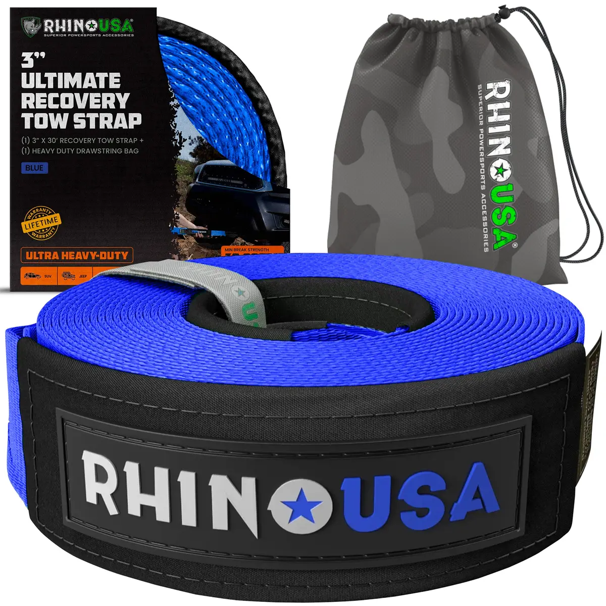3" Ultimate Recovery Tow Strap 6