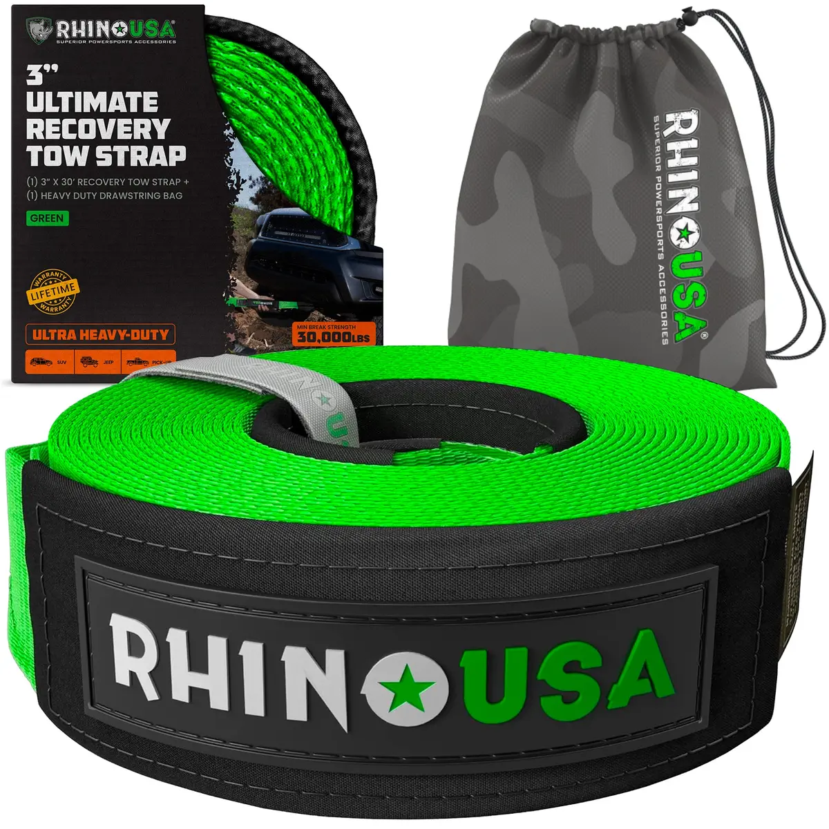 3" Ultimate Recovery Tow Strap 4