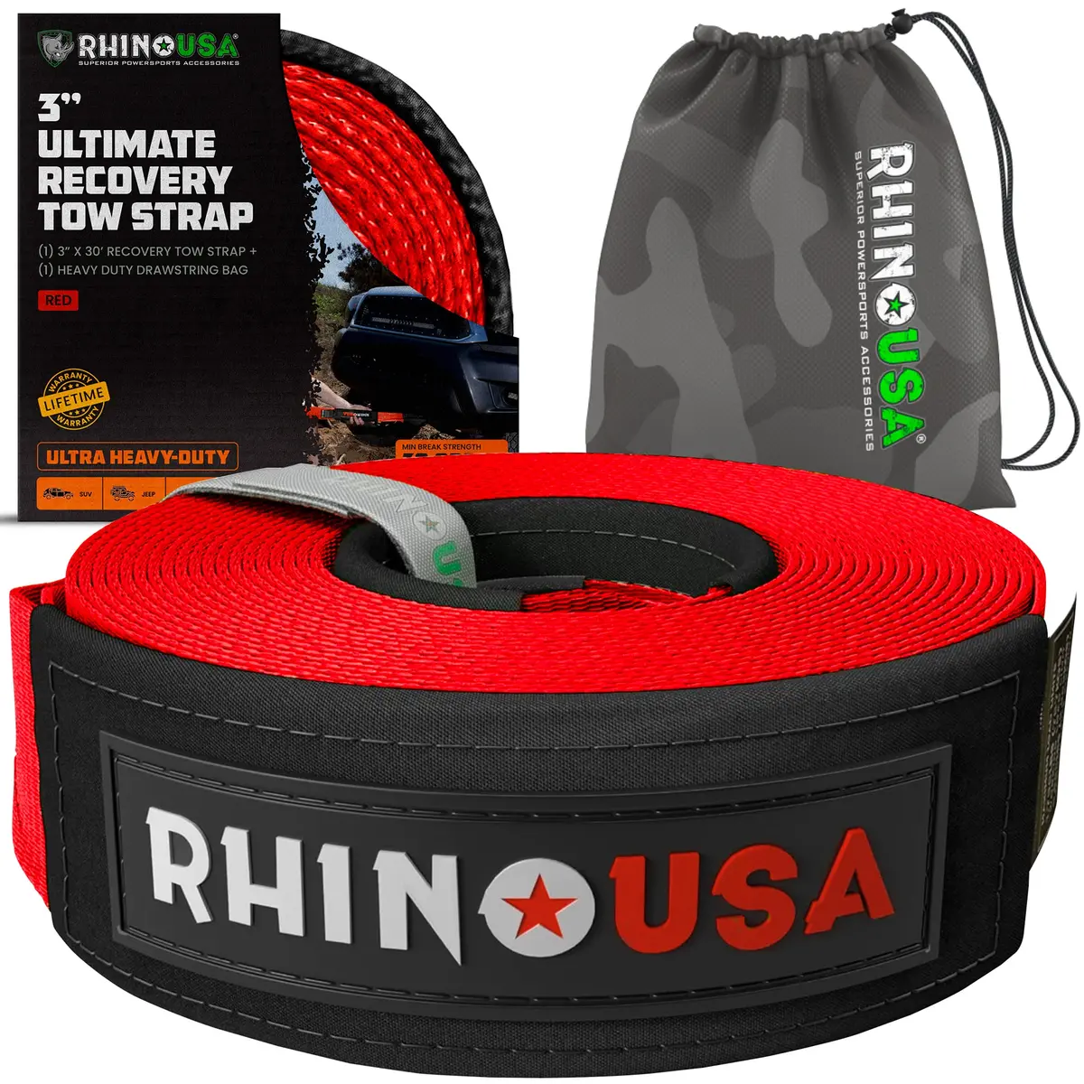 3" Ultimate Recovery Tow Strap 10