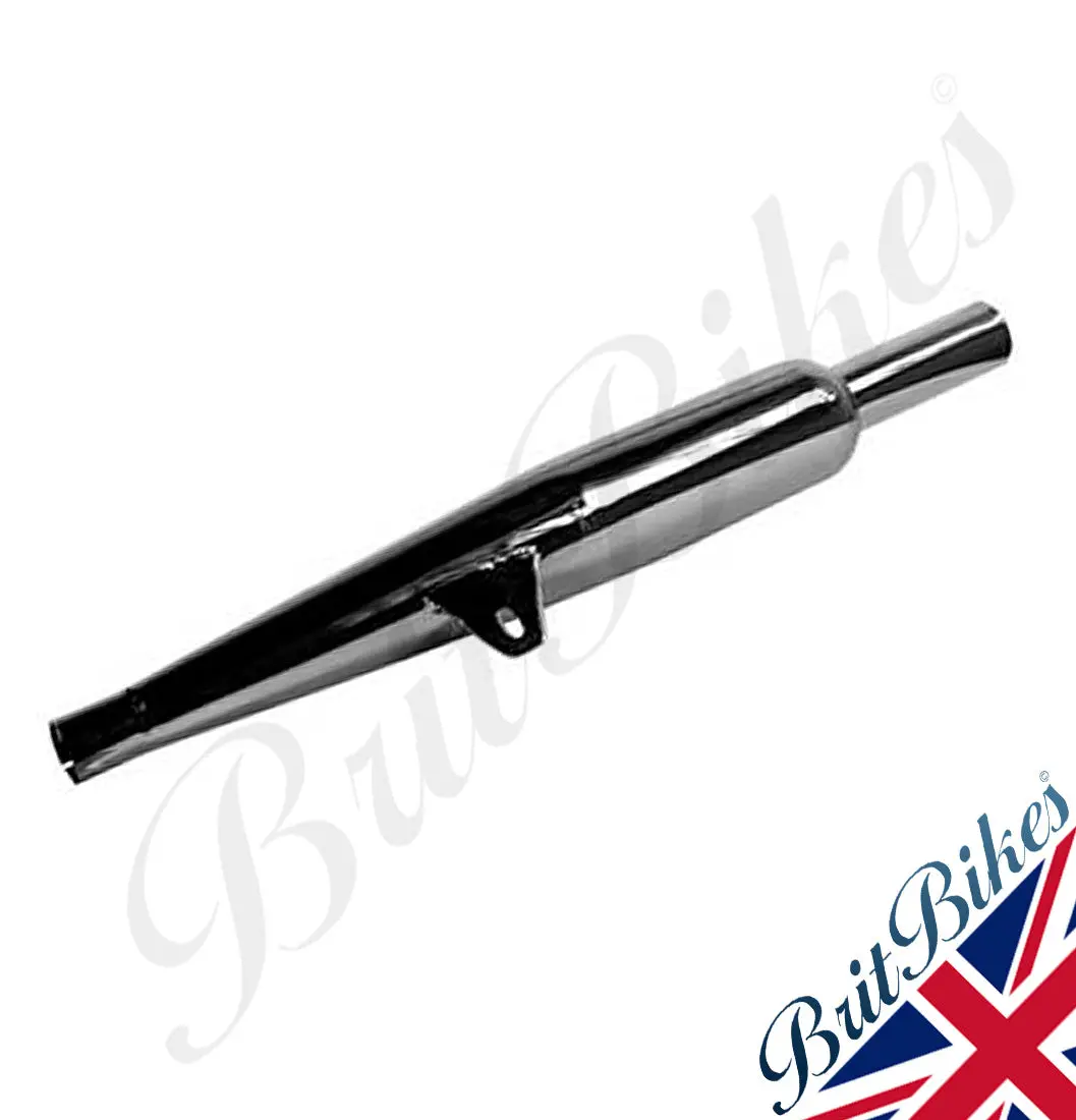 Bsa A10 Rocket Goldstar (1960-) Motorbike Exhaust Silencer Right Side - 42-2627 1