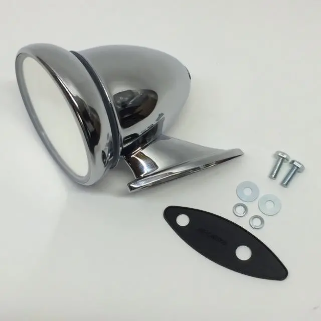 Mgb Bullet Mirror, Flat Glass 3.5" 1