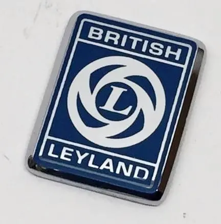 British Leyland Badge, Silver On Blue, Silkscreened 1