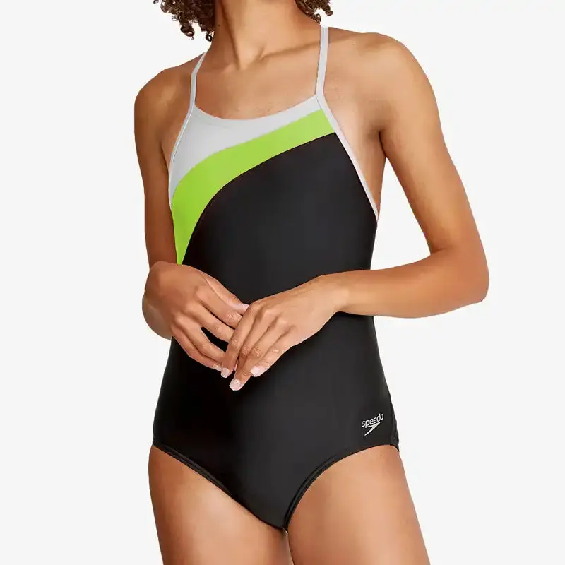 Speedo Women's Colourblock Flyer Swimsuit 1