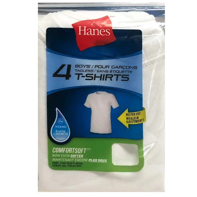 Hanes Boys 4 Pack T-Shirts 3