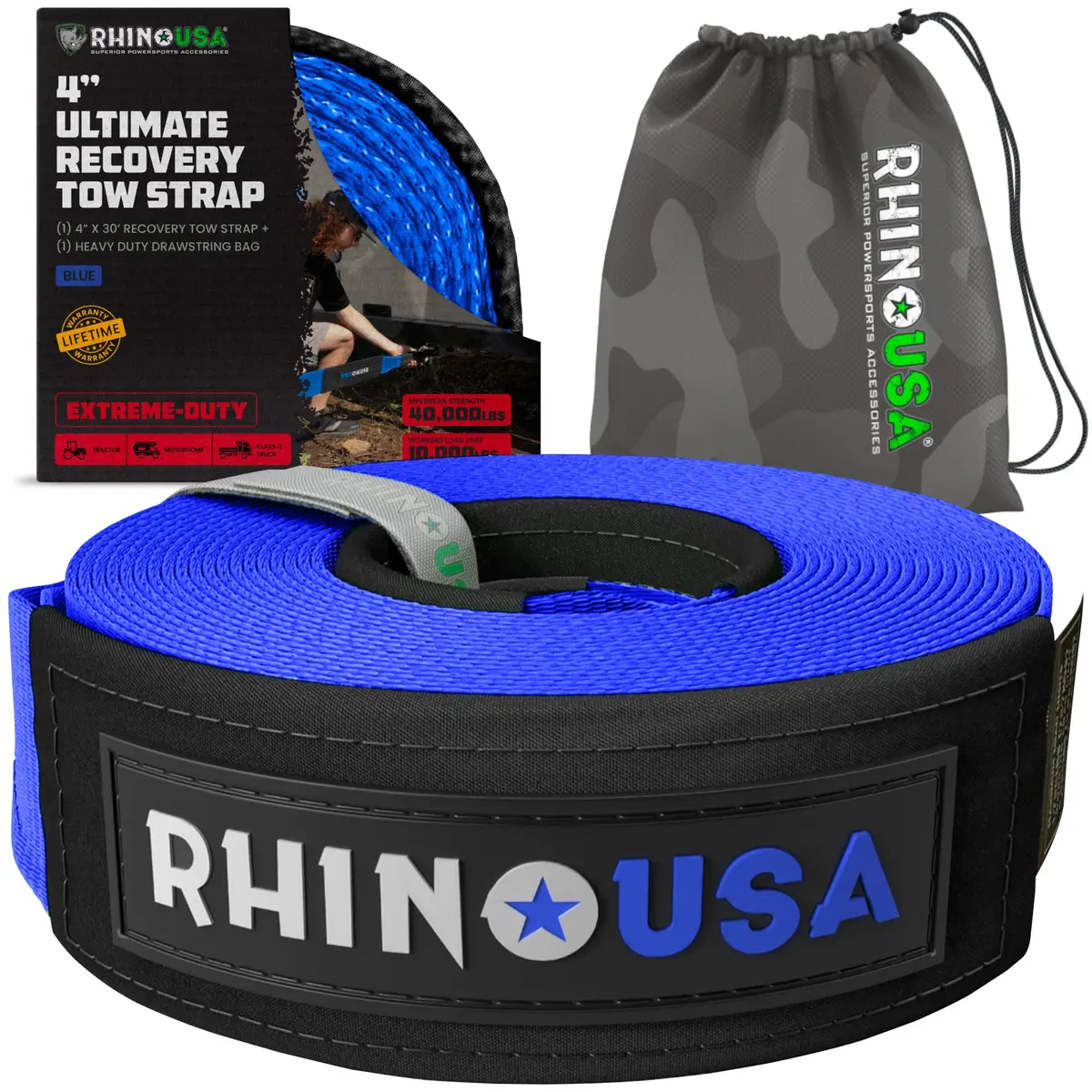 4" X 30' Ultimate Recovery Tow Strap 3