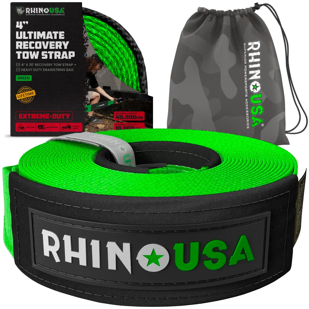 4" X 30' Ultimate Recovery Tow Strap 2