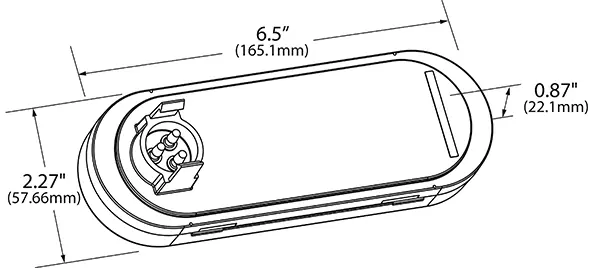 53963 Supernova® Oval Led Turn Light 2