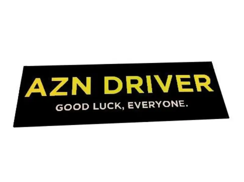 Azn Driver Bumper Sticker 2