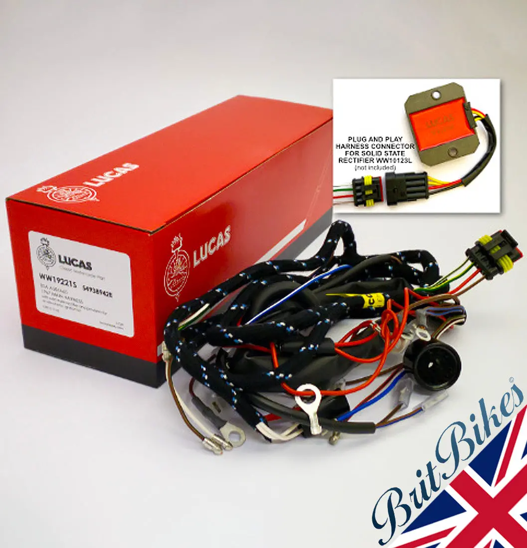 Lucas Main Wiring Harness Bsa A50 A65 1967 88Sa Solid State Electronic Ignition 1