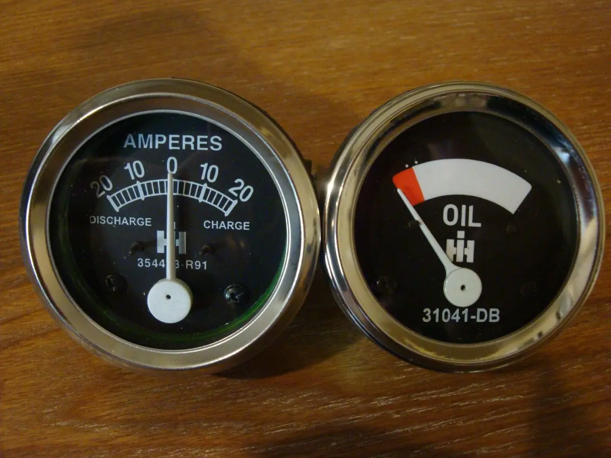 Oil & Amp Gauge Set For Farmall Cub 1948 -1954 1