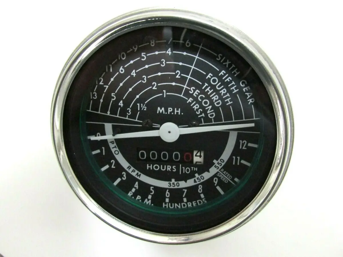 Replacement Tachometer Will Fit John Deere Model 60 - Black Face 1
