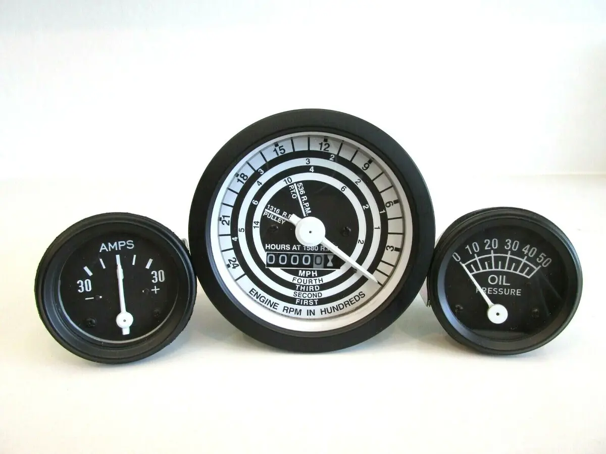 2N 8N 9N Gauge Kit Tachometer Proofmeter Oil Pressure Ammeter For Ford Tractors 1