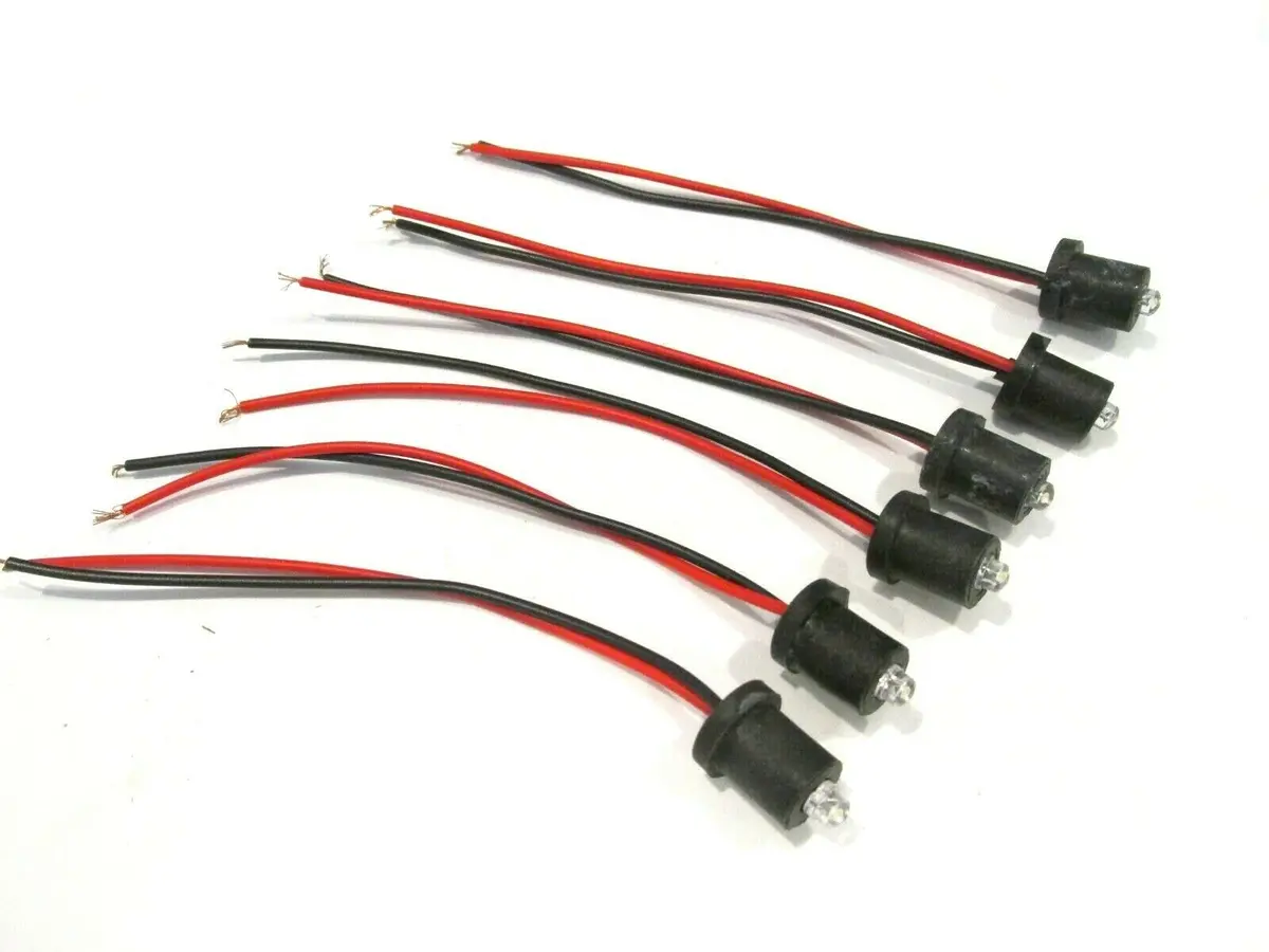 6 - Ba 9S 2 Watt Leds Dash Panel Lights Tachometer Speedometer Instrument Gauges 1