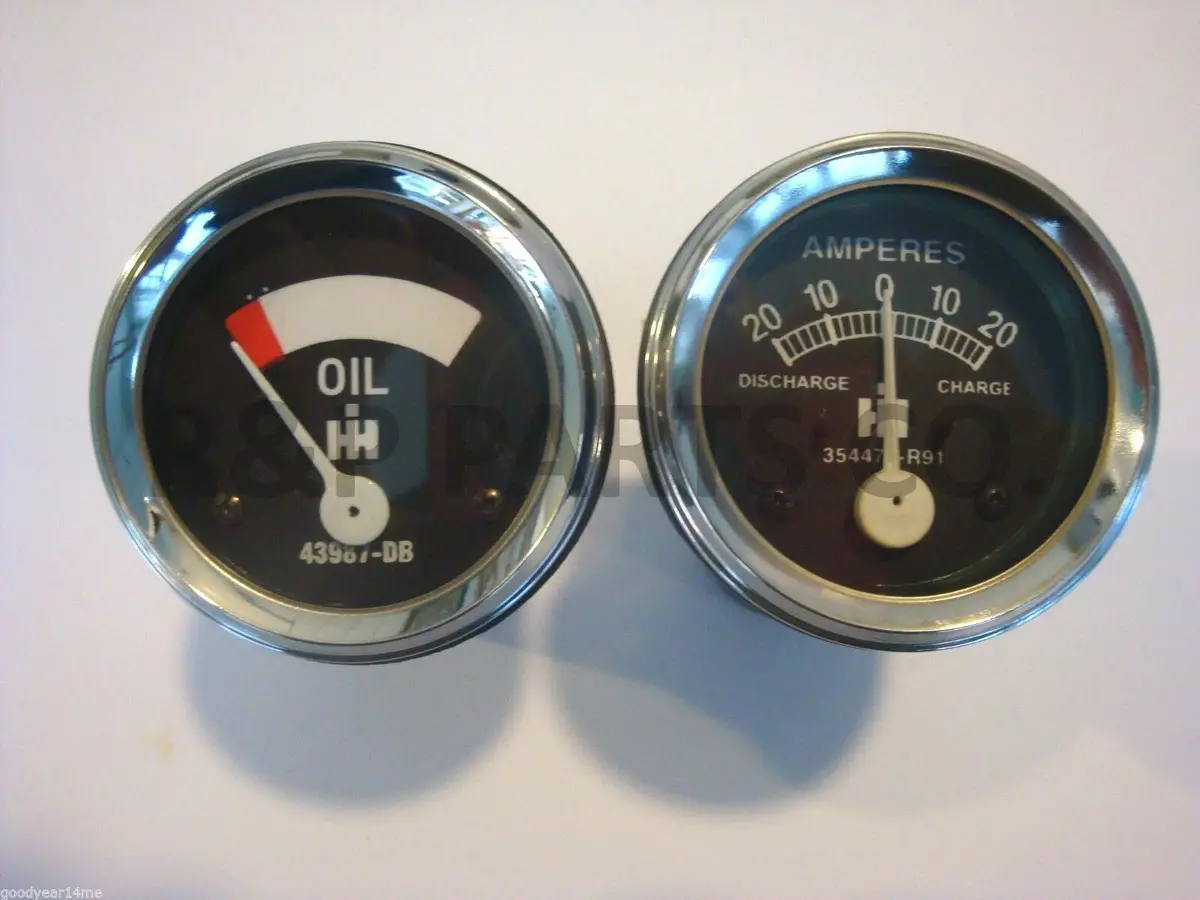 Oil Amp 2 Gauge Set For Farmall A B C Super C A Sav 1947 1954 43987Db 354473R91 1