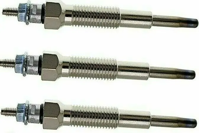 3X Heater Glow Plugs Fits Case Ih Ford Tractors Shibaura Sba185366060 1