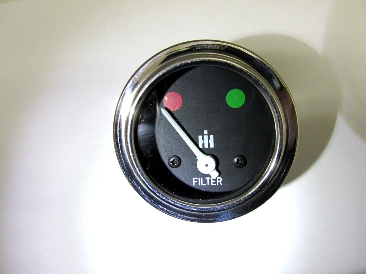 New Air Cleaner Gauge For Ih International 544, 656, 706, 806, 1066, 1206, 1466 1